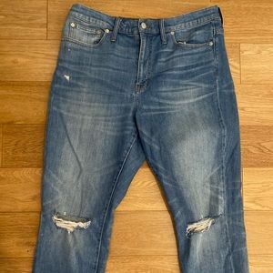 Madewell slim boyjean high rise size 31